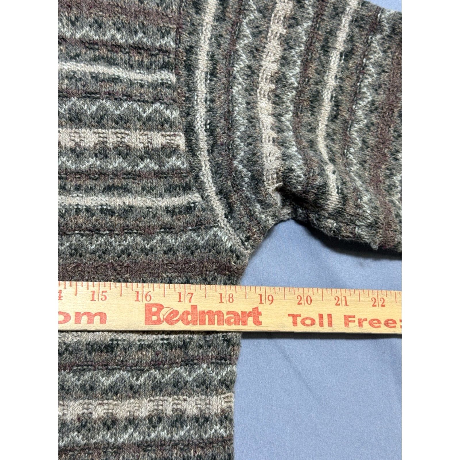 Eddie Bauer Eddie Bauer Cardigan Sweater Womens Size S Multicolor Knit Cotton Blend Button Sleeve Long Striped Casual Regular Fit Size S / US 4 / IT 40 - 3 Thumbnail