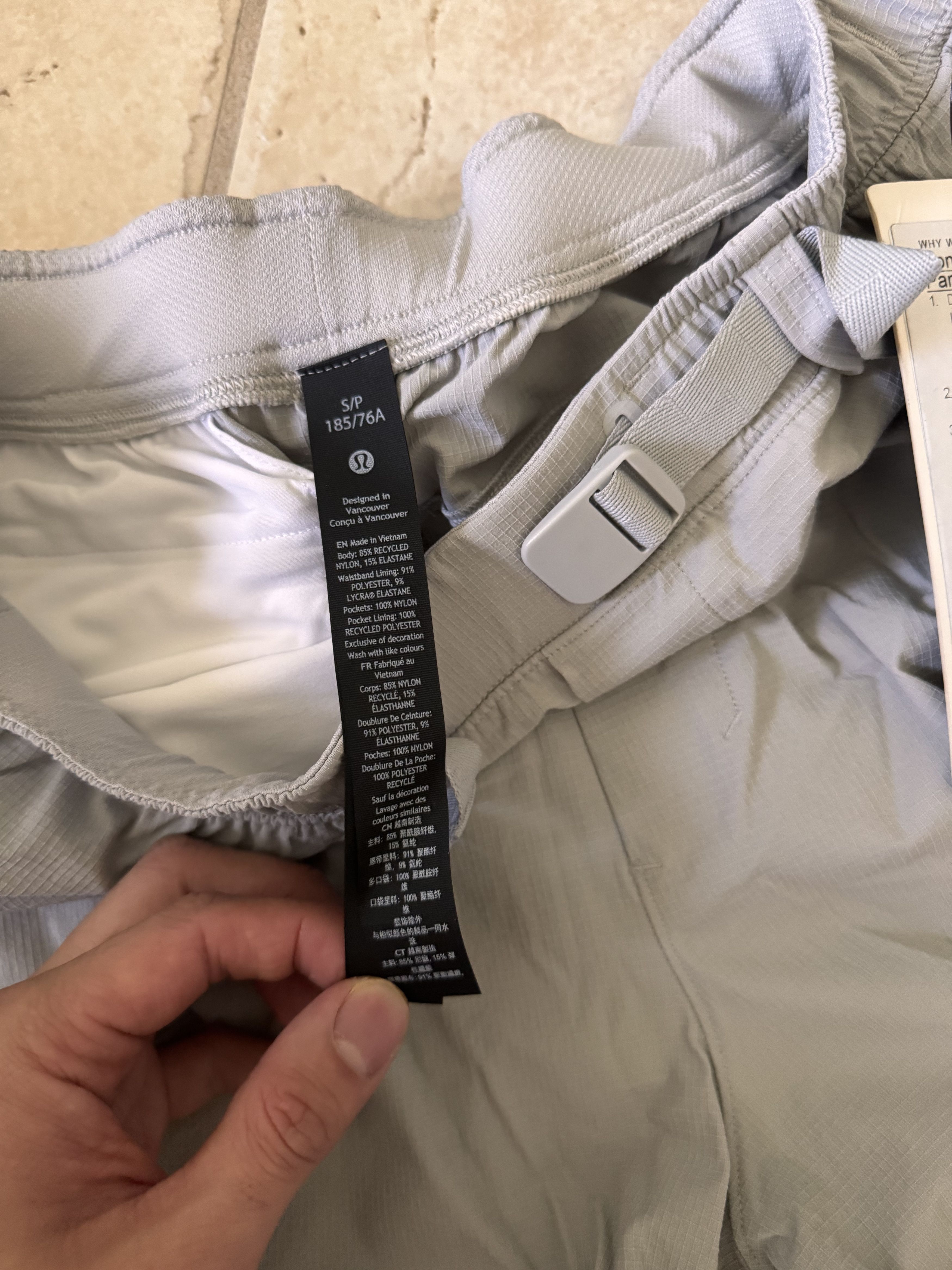 Lululemon Lululemon Convertible Hiking Pants - Gray Size US 32 / EU 48 - 2 Thumbnail