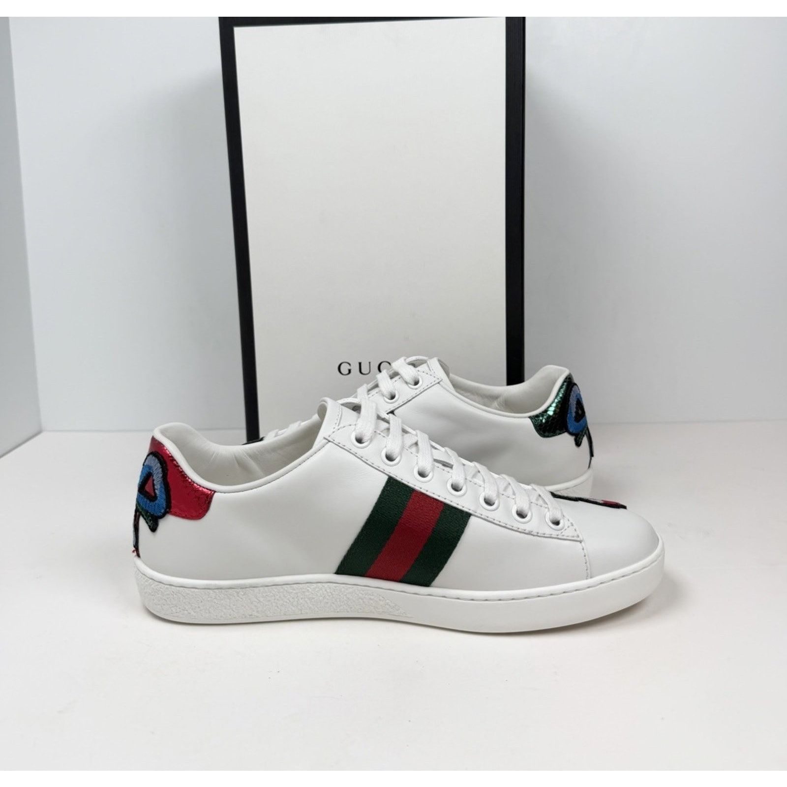 Gucci Size 36EU/6W - Gucci Ace Embroidered Floral NEW Size US 6 / IT 36 - 5 Thumbnail