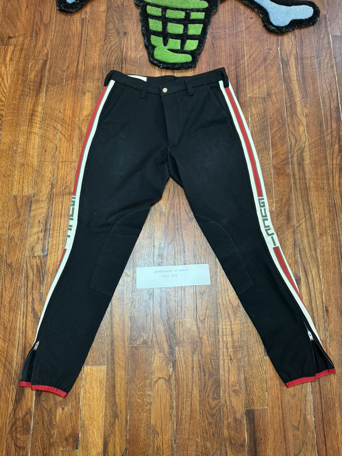 Gucci Gucci Sideline Moto Look Trousers Pants size 32 Size US 32 / EU 48 - 2 Thumbnail