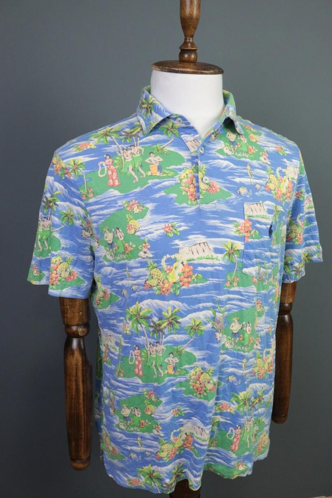 Polo Ralph Lauren Polo Ralph Lauren Multicolor Hawaii Sport Polo Shirt Size M Size US M / EU 48-50 / 2 - 7 Thumbnail