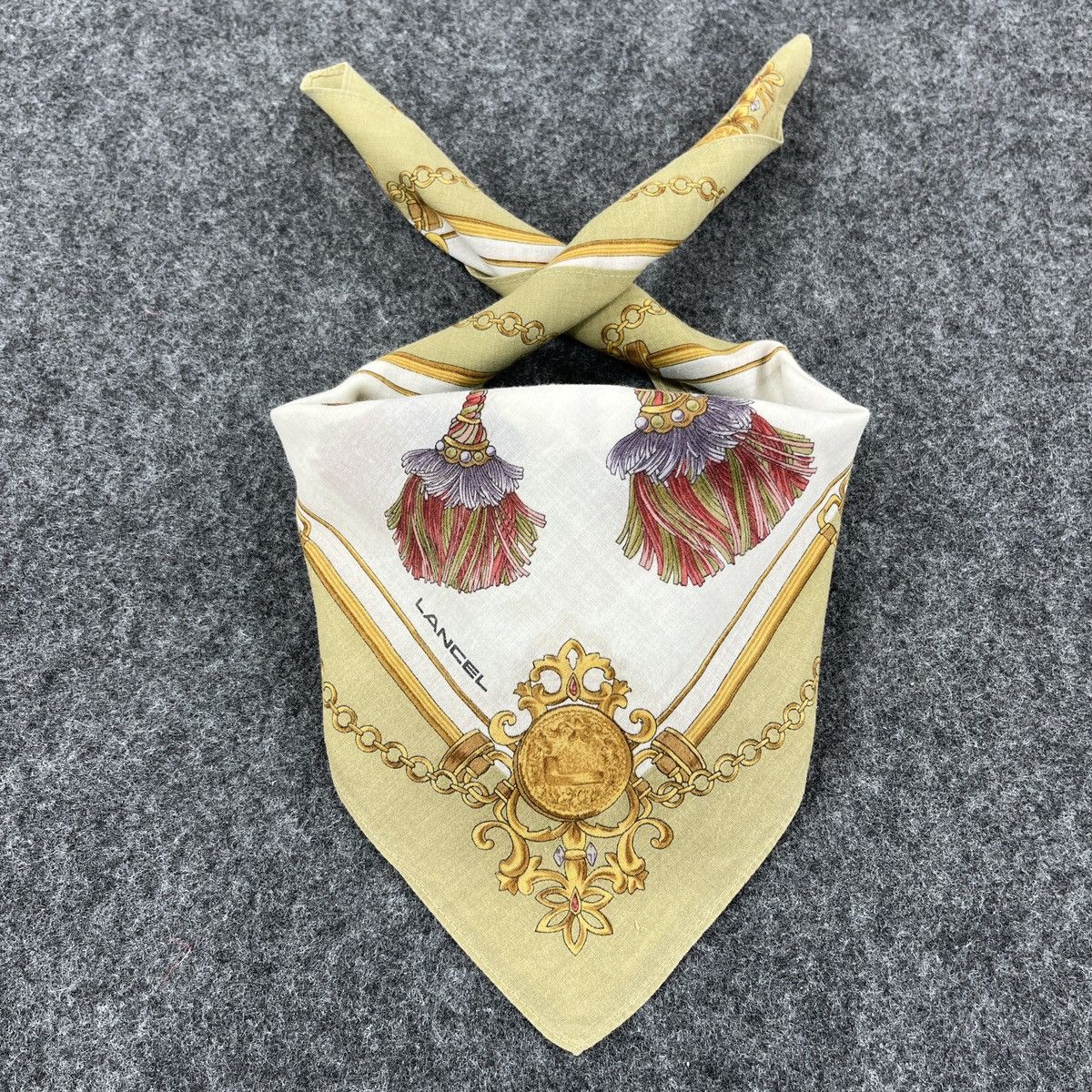 Lancel × Vintage Lancel Handkerchief / Bandana / Neckerchief B289 Size ONE SIZE - 3 Thumbnail