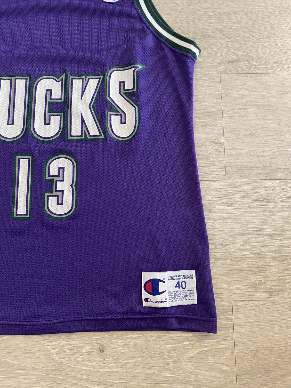 Champion × NBA Glenn Robinson Nba Milwaukee Bucks Champion Jersey Size US S / EU 44-46 / 1 - 2 Thumbnail