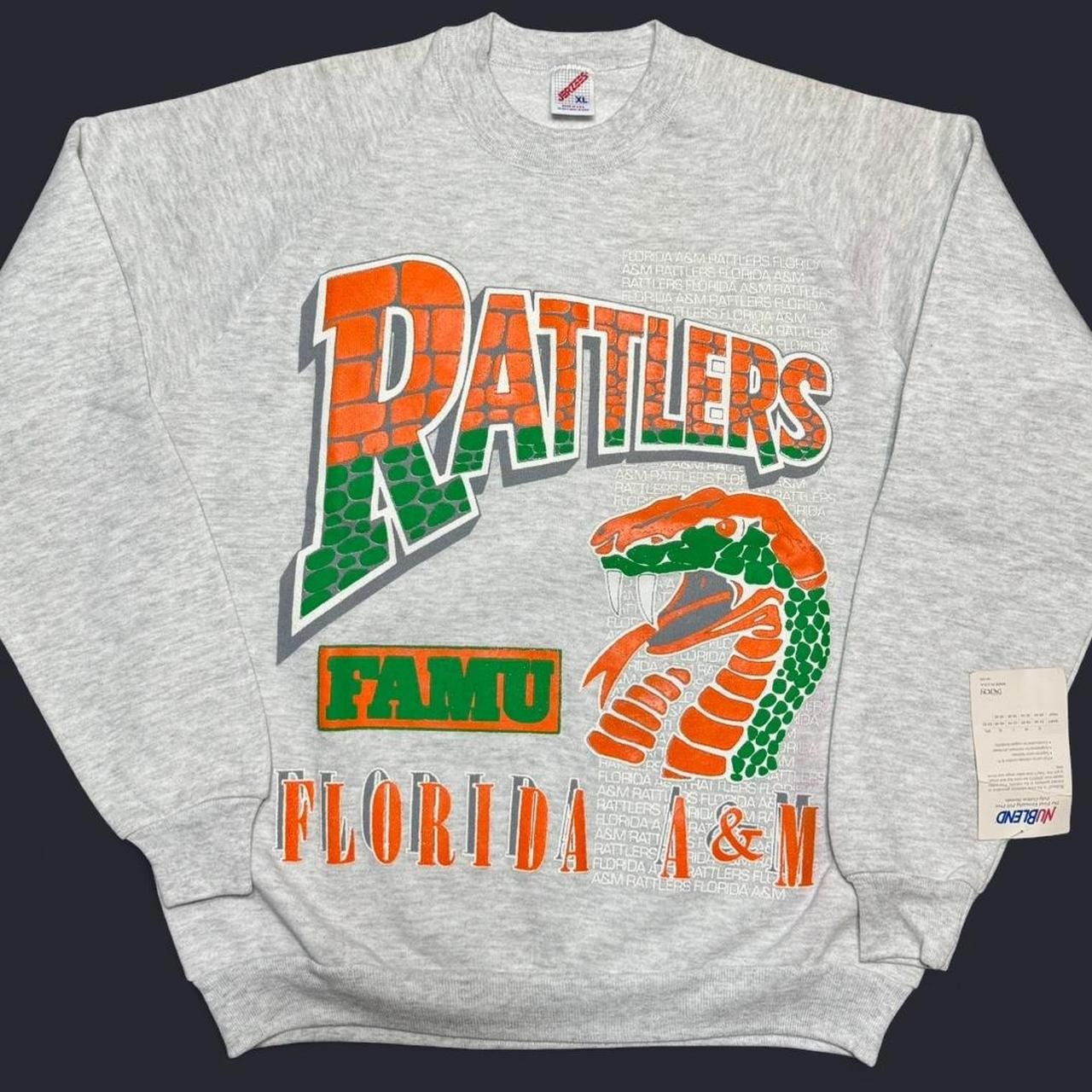 Vintage Vintage 1990s Deadstock FAMU Rattlers HBCU Crewneck Size US XL / EU 56 / 4 - 1 Thumbnail