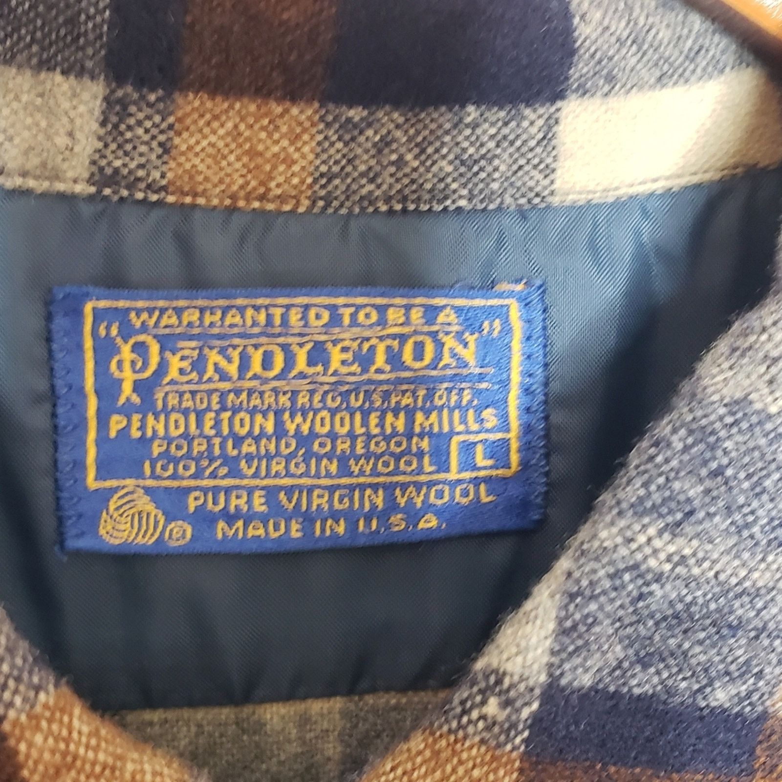 Pendleton RARE! Men's vintage Pendleton 100% virgin wool sz L USA loop Size US L / EU 52-54 / 3 - 4 Thumbnail