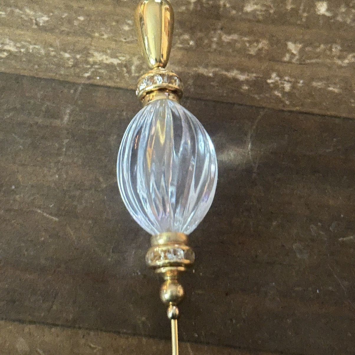 Vintage Vintage long crystal stick pin Size ONE SIZE - 3 Thumbnail