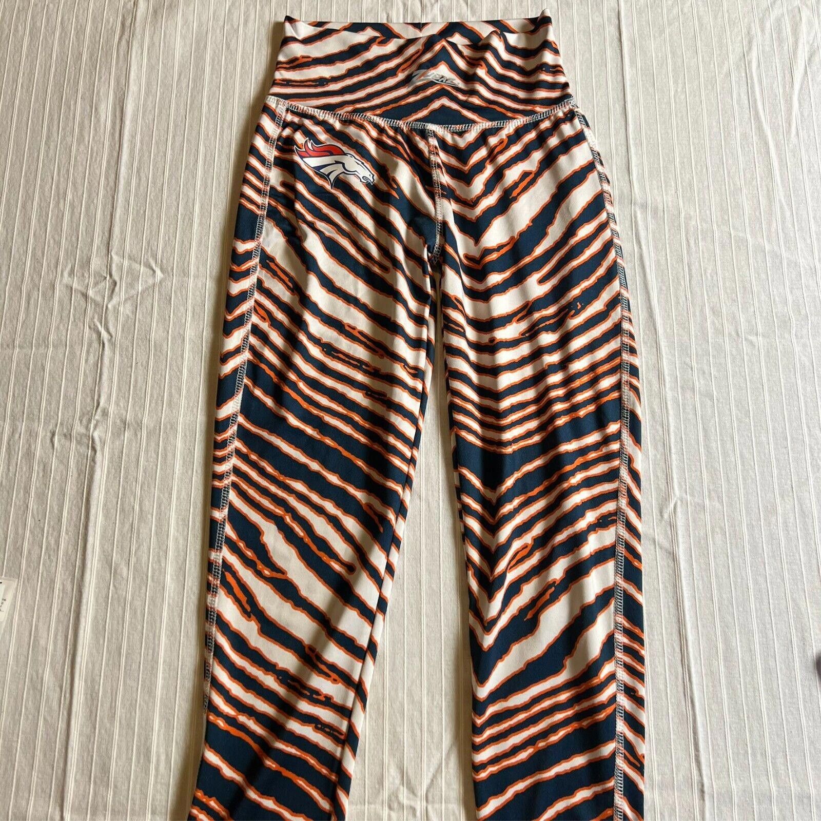 NFL 2x VTG 90s Zubaz Yoga Pants Ladies XS Denver Broncos NFL Size 26" / US 2 / IT 38 - 3 Thumbnail