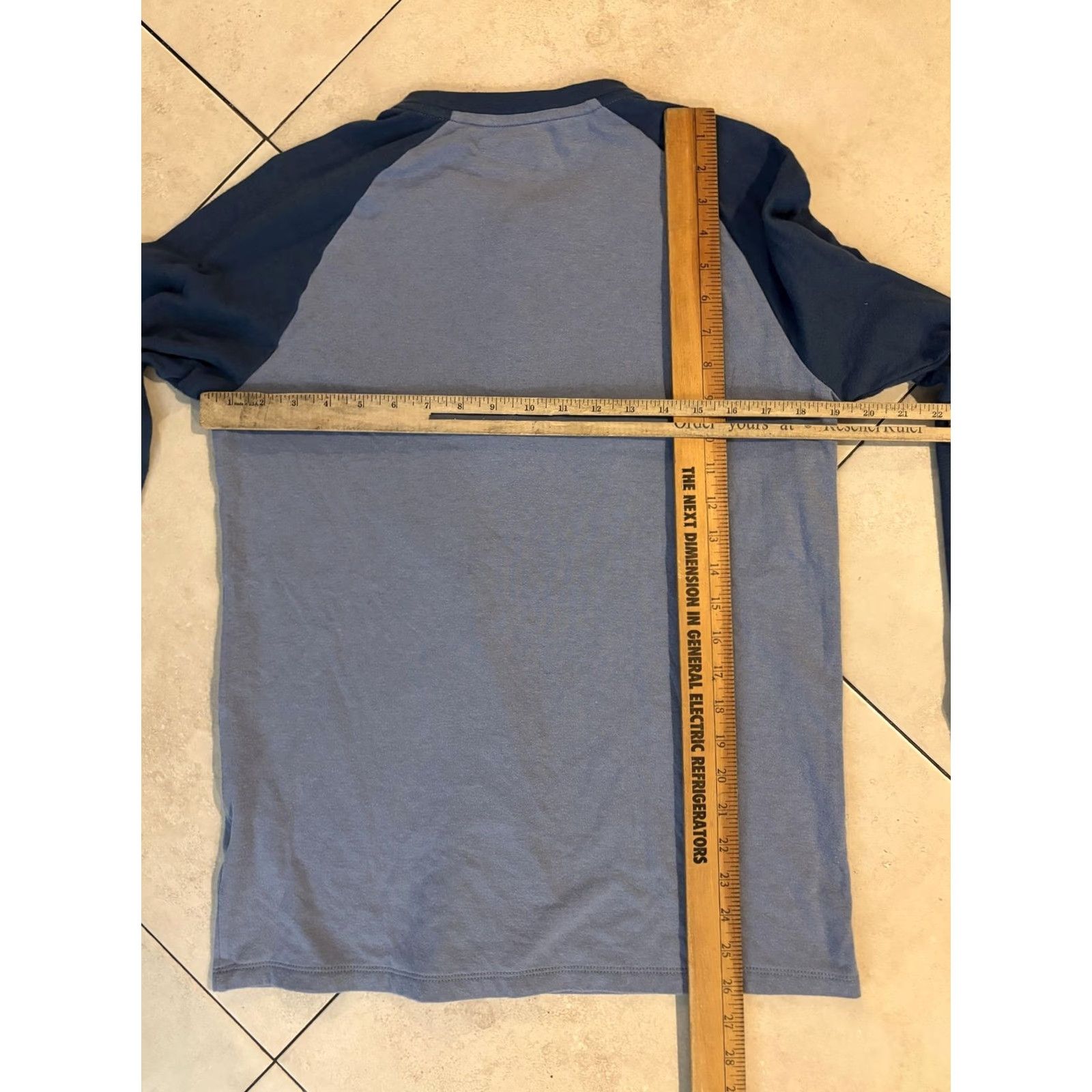 Vineyard Vines Vineyard Vines Shirt Mens Small Blue Gray Henley Raglan Long Sleeve Whale Logo Shirt Size US S / EU 44-46 / 1 - 7 Thumbnail
