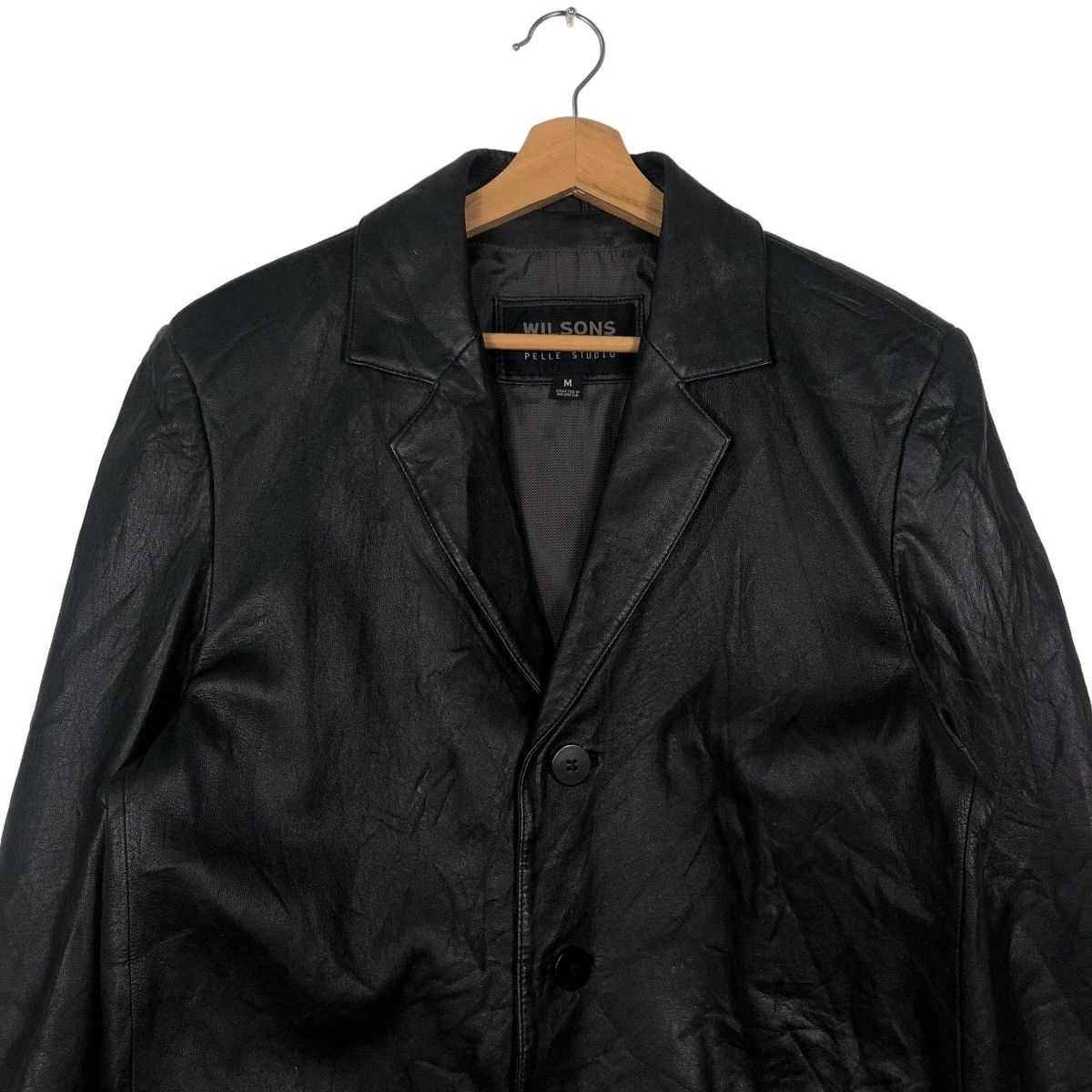 Genuine Leather 🔥90’s Biker Leather Jacket Wilsons Leather Pelle Studio Size US M / EU 48-50 / 2 - 2 Thumbnail