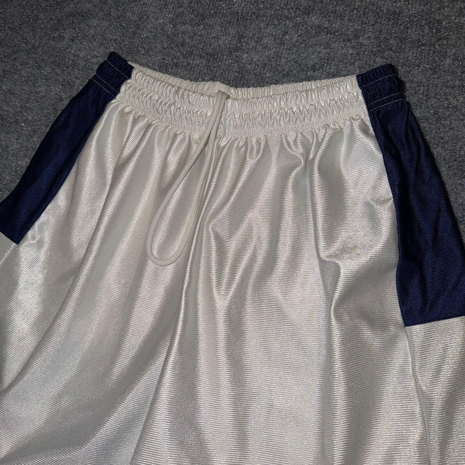 Nike Beautiful Vintage Satin White Dazzle Hoop Shorts Mens MD USA Size US 32 / EU 48 - 2 Thumbnail