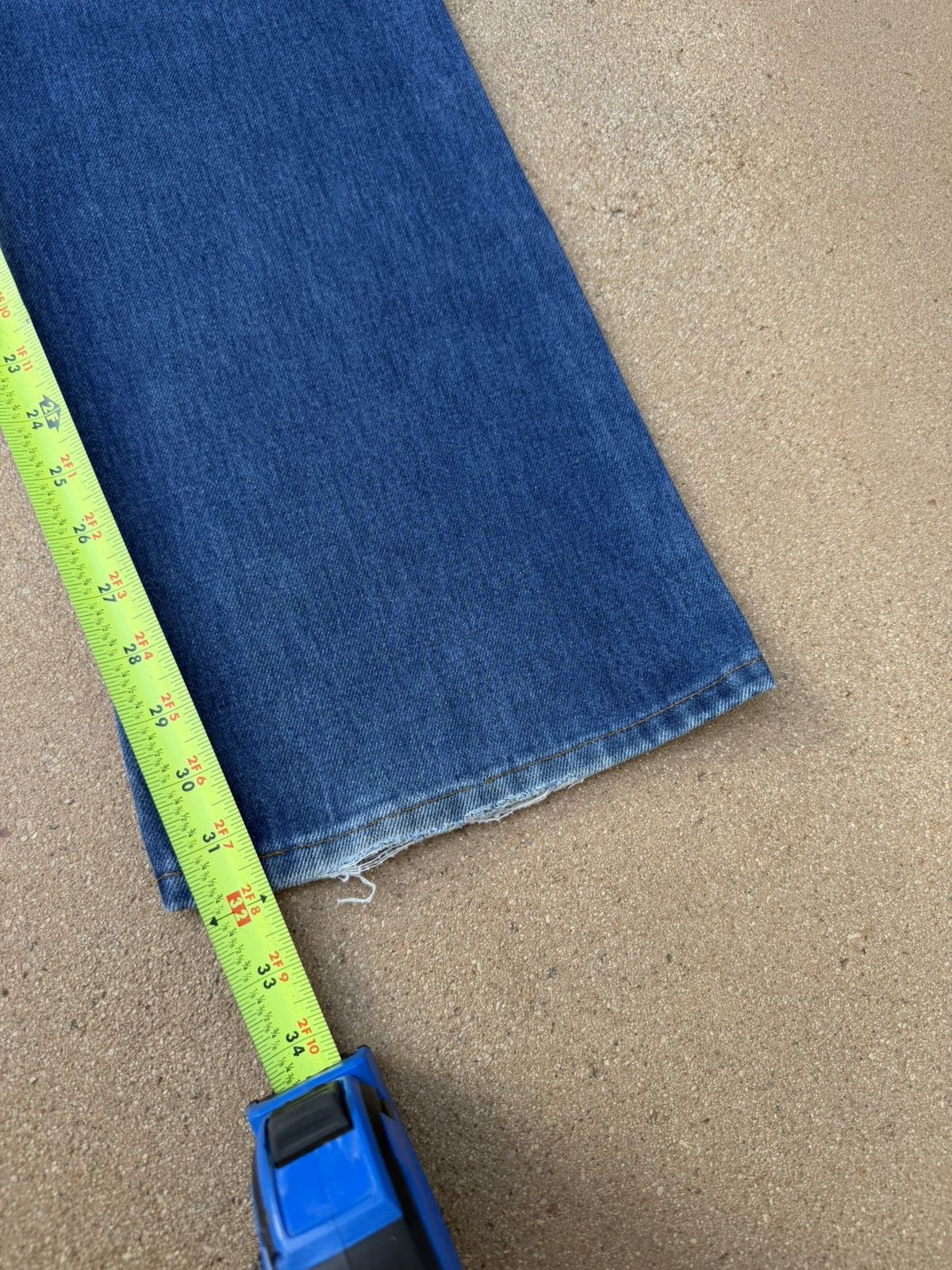 Other Vtg 80’s Plain Pocket Bootcut Flare Faded Denim Jeans 33x32 Size US 33 - 9 Thumbnail