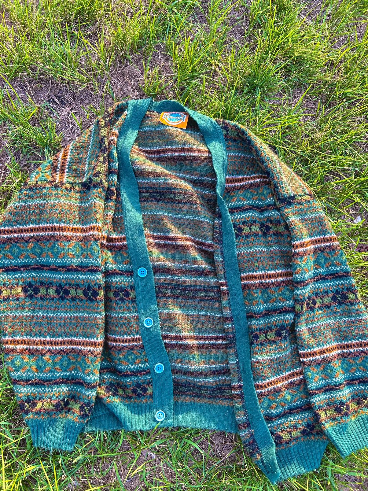 Vintage 80s/90s multicoloured vintage cardigan Size M / US 6-8 / IT 42-44 - 1 Thumbnail