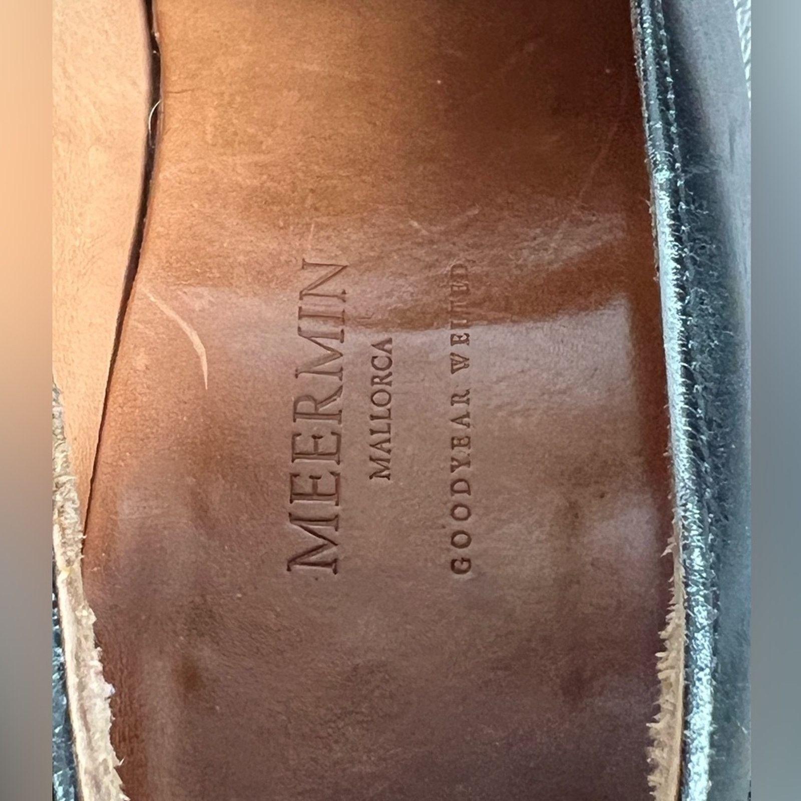 Meermin MEERMIN MENS Black Antique Calf Men’s Loafers 10 Goodyear Size US 10 / EU 43 - 9 Thumbnail