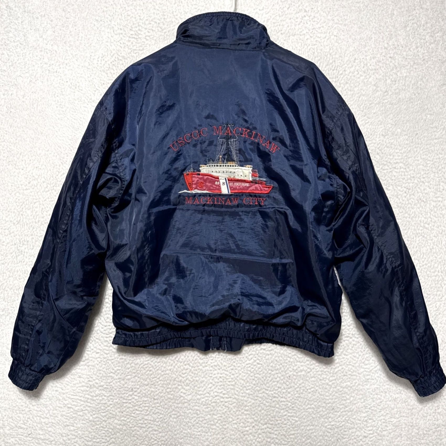 Vintage VINTAGE Oarsman 913 Jacket USCGC Mackinaw Coast Guard Large Navy Lined Rugged NOTE Size US L / EU 52-54 / 3 - 5 Thumbnail