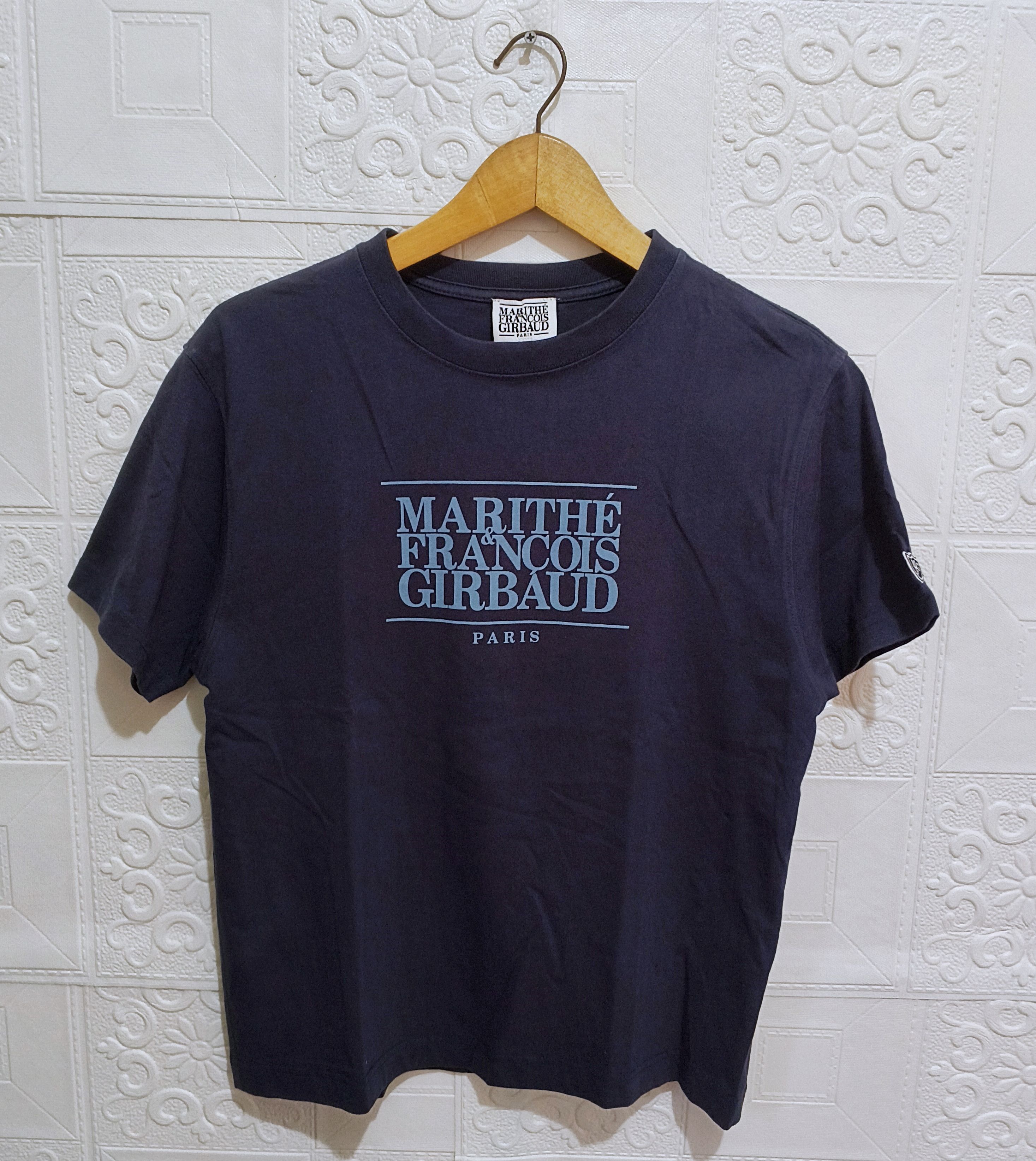 Marithe + Francois Girbaud Marithe Francois Girbaud Classic Logo Navy Tee Women Size S / US 4 / IT 40 - 1 Thumbnail