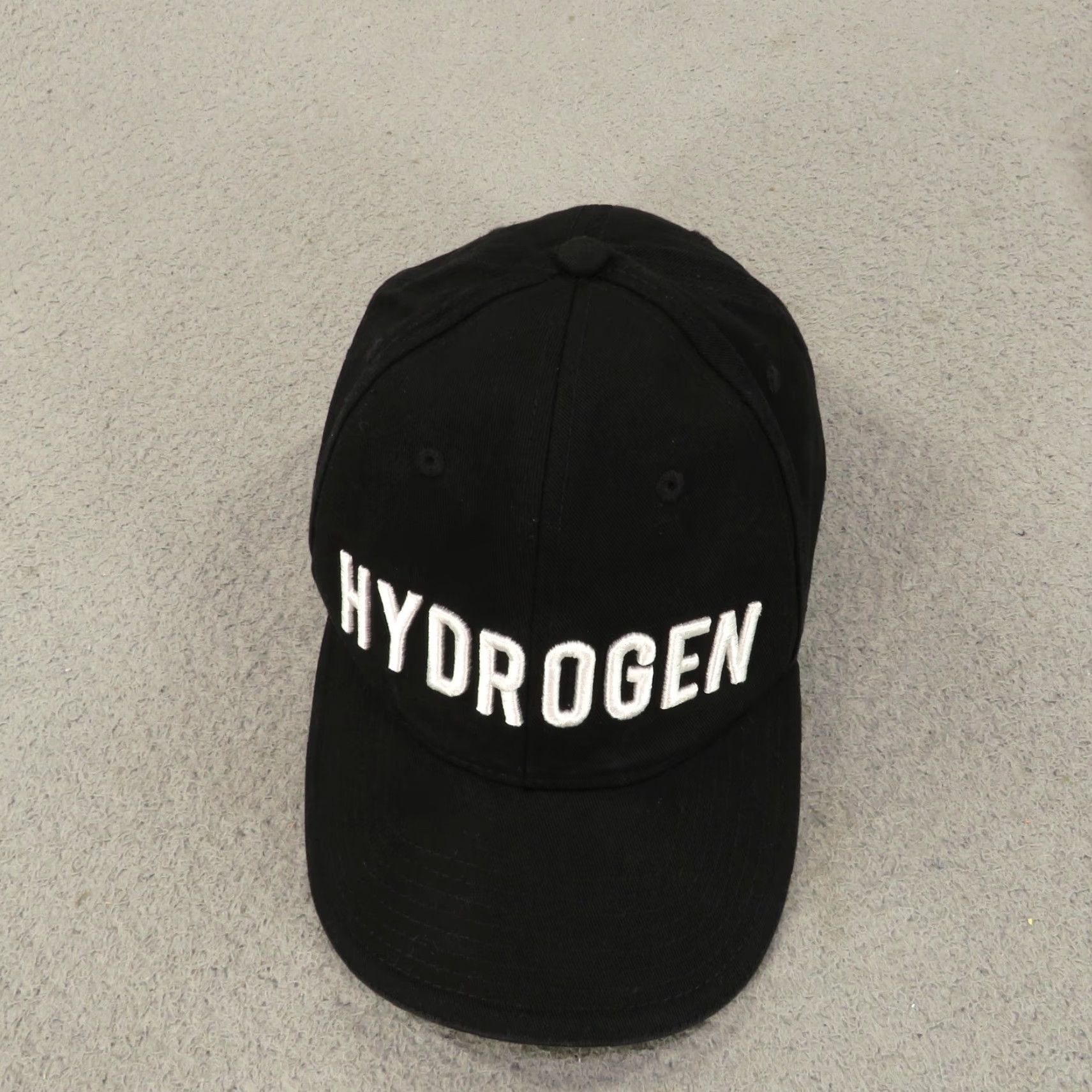 HYDROGEN Hydrogen Hat Cap Black 100% Cotton Strapback Adjustable Tennis Men OS Adult Logo Baseball Cap Size ONE SIZE - 6 Thumbnail
