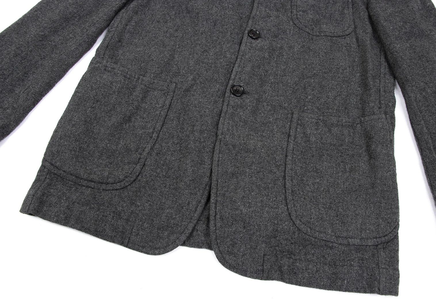 Comme des Garcons Homme Plus Wool-Blend Patch Pocket Jacket in Gray Size S Size US S / EU 44-46 / 1 - 9 Thumbnail