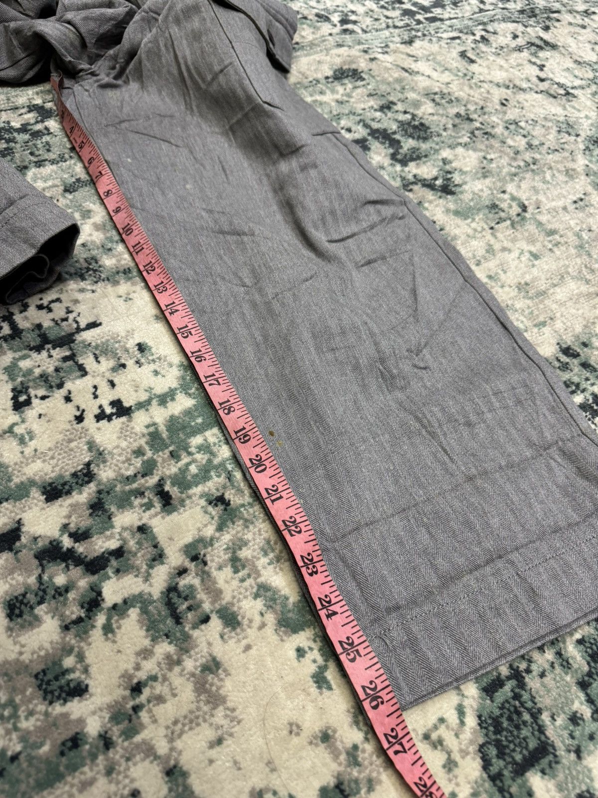 Japanese Brand RNA INC WIDE LEG CARPENTER CARGO HICKORY DUNGAREES PANTS Size US 32 / EU 48 - 11 Thumbnail