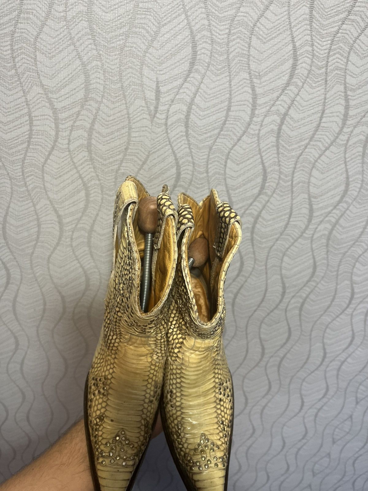 Old Gringo RARE Mexicana Old Gringo Collection Snakeskin Western Boots Size US 8.5 / IT 38.5 - 7 Thumbnail