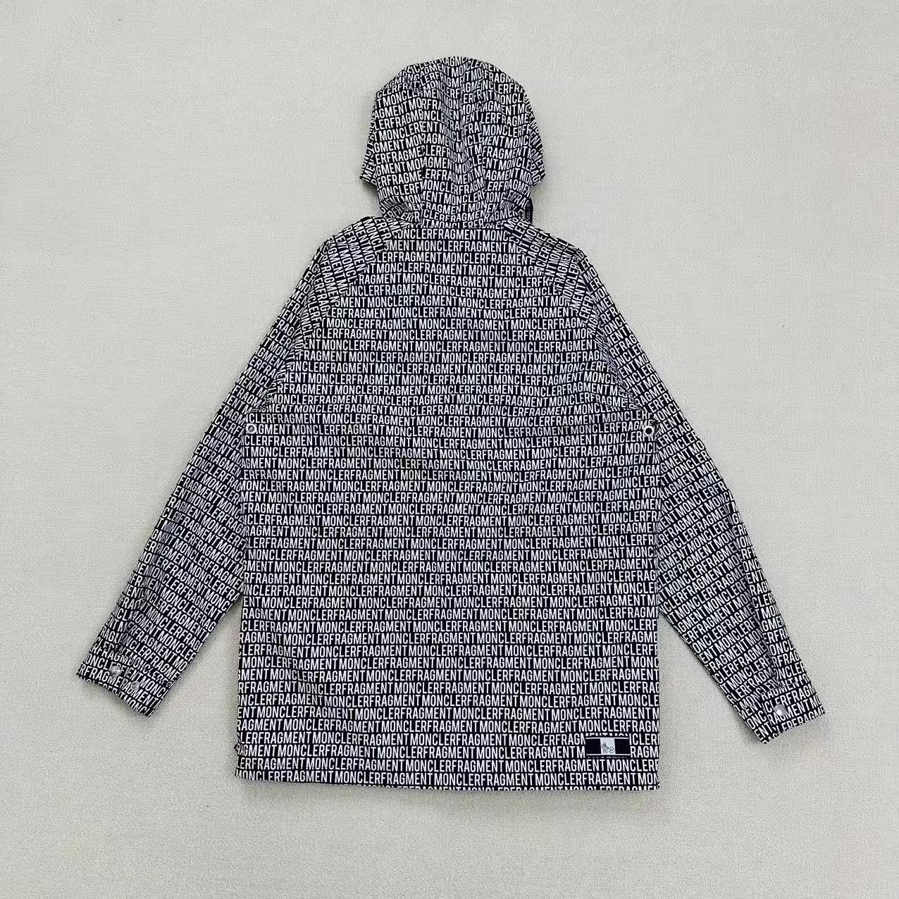 Moncler MONCLER New All Over Logo Shell Jacket 00 Size US XXS / EU 40 - 2 Thumbnail