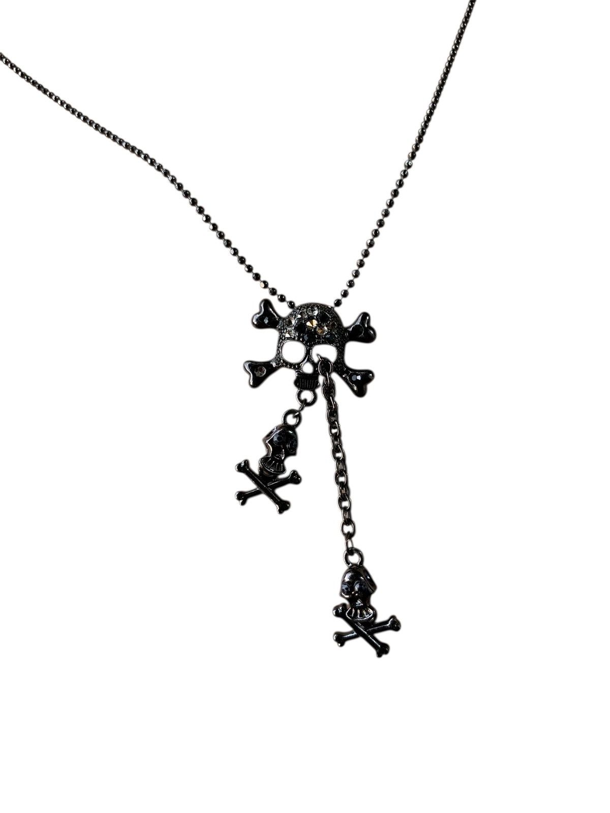 Japanese Brand Skull Chained Punk Bondage Necklace Size ONE SIZE - 6 Thumbnail