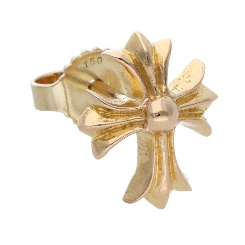 Chrome Hearts Chrome Hearts 22K Cross Stud Gold Earring Size ONE SIZE - 5 Thumbnail