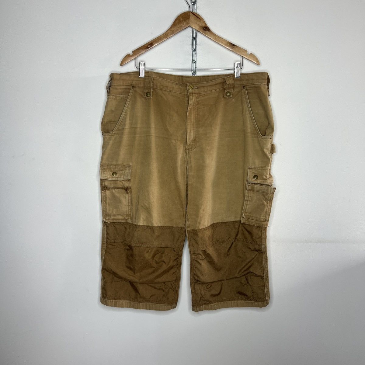 Carhartt Carhartt Workwear Faded Distressed Double Knee Shorts 90s Size US 38 / EU 54 - 1 Thumbnail