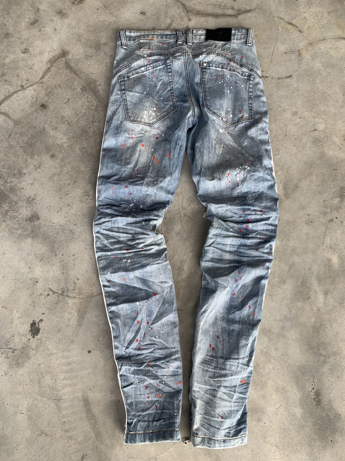 EPTM. EPTM PAINTER DISTRESSED DENIM.RARE DESIGN 💥💥 Size US 31 - 2 Thumbnail