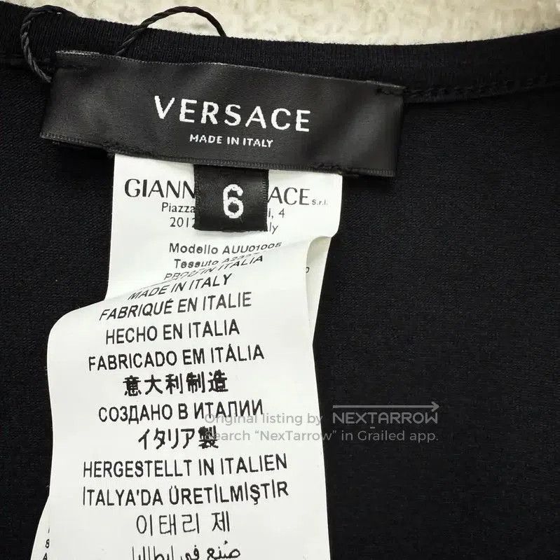 Versace Versace Black Cotton Short Sleeve T-Shirt . Size US M / EU 48-50 / 2 - 5 Thumbnail