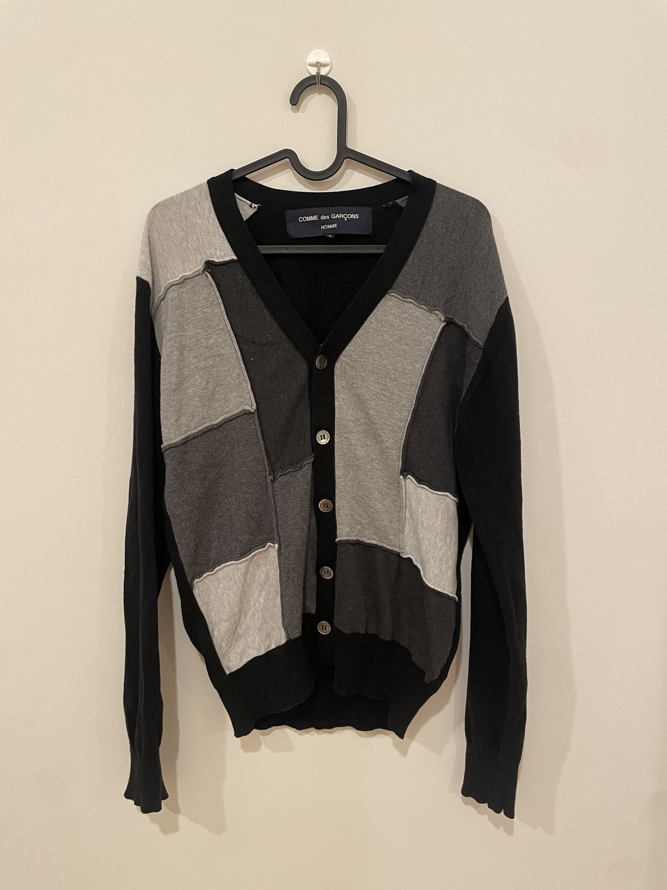 Comme des Garcons Homme CDG Homme Multi Pannel Cardigan Size US S / EU 44-46 / 1 - 1 Thumbnail