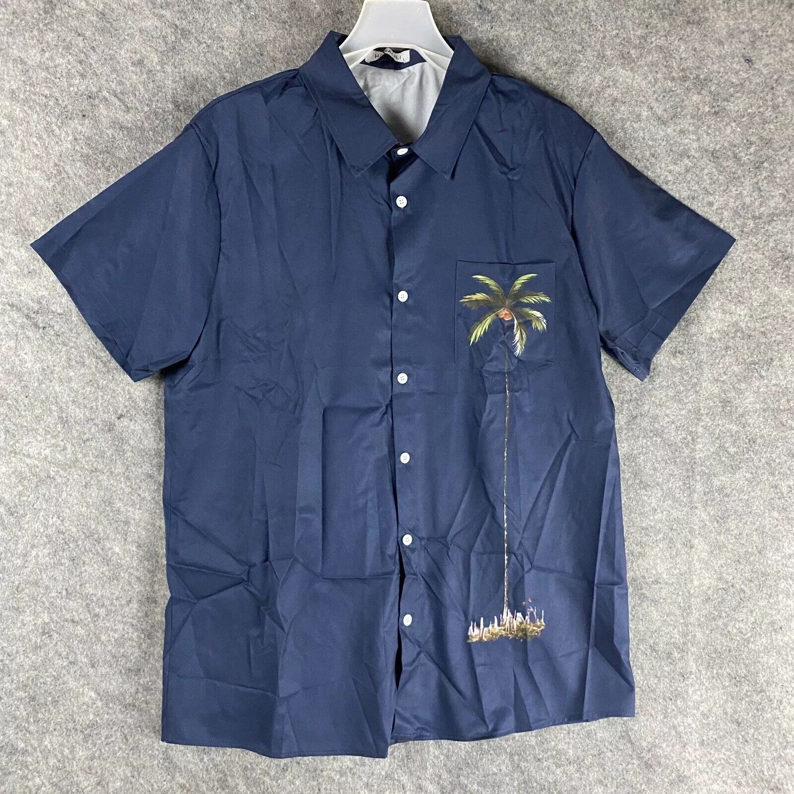 Other Hawalili Button Up Shirt Men's Short Sleeve NWT Polyester L Size US L / EU 52-54 / 3 - 1 Thumbnail