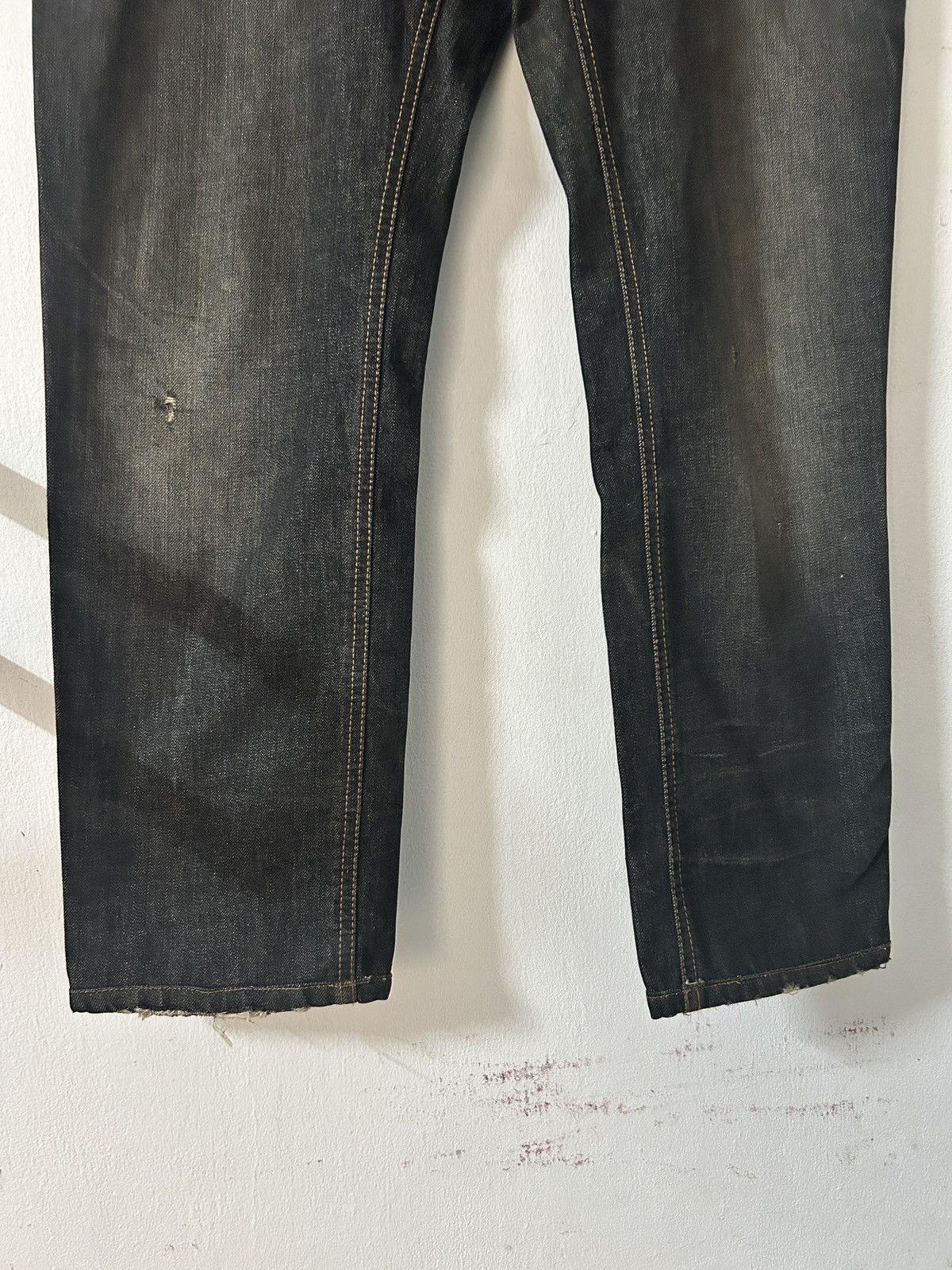 Dolce & Gabbana × Japanese Brand Dolce Gabbana Distressed Black Jeans Size US 37 - 3 Thumbnail