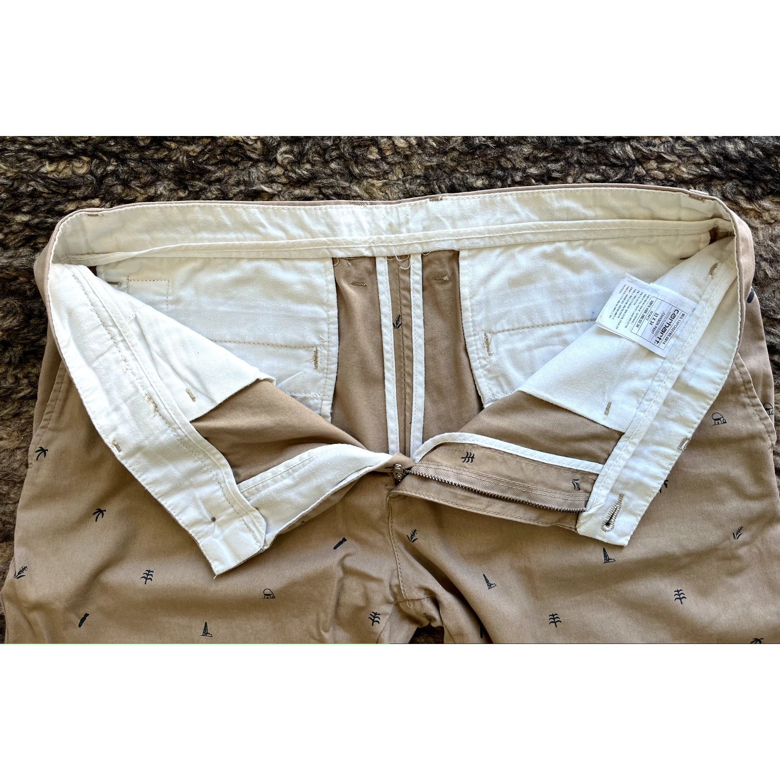 Carhartt Wip Carhartt WIP Chino Khaki with PRINT 32x34 (36x34) Size US 32 / EU 48 - 6 Thumbnail