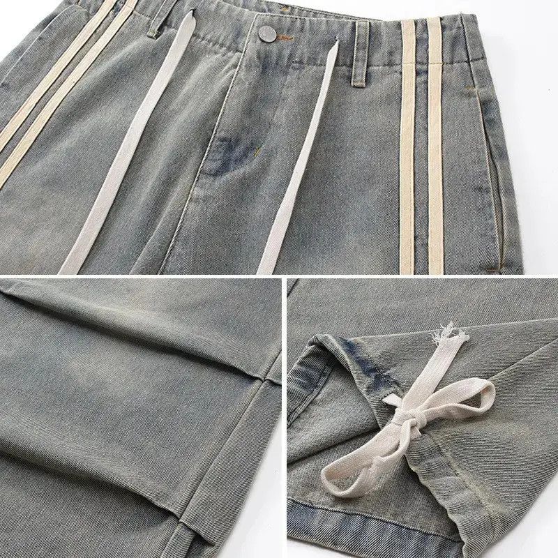 Japanese Brand × Jean Pleated Wide Leg Jeans Size US 28 / EU 44 - 4 Thumbnail