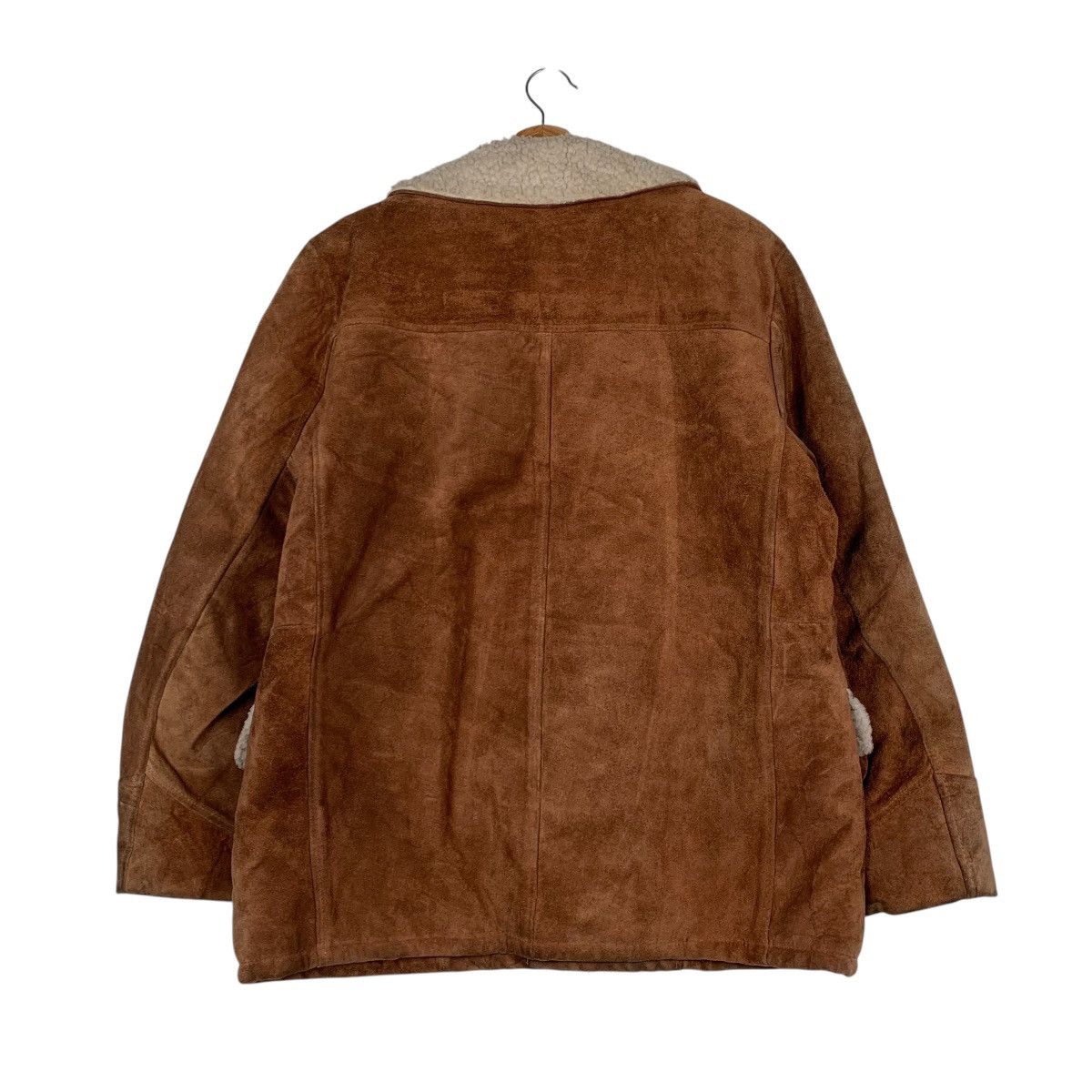 Other Vintage Silton Shearling Suede Leather Jacket Size US L / EU 52-54 / 3 - 7 Thumbnail