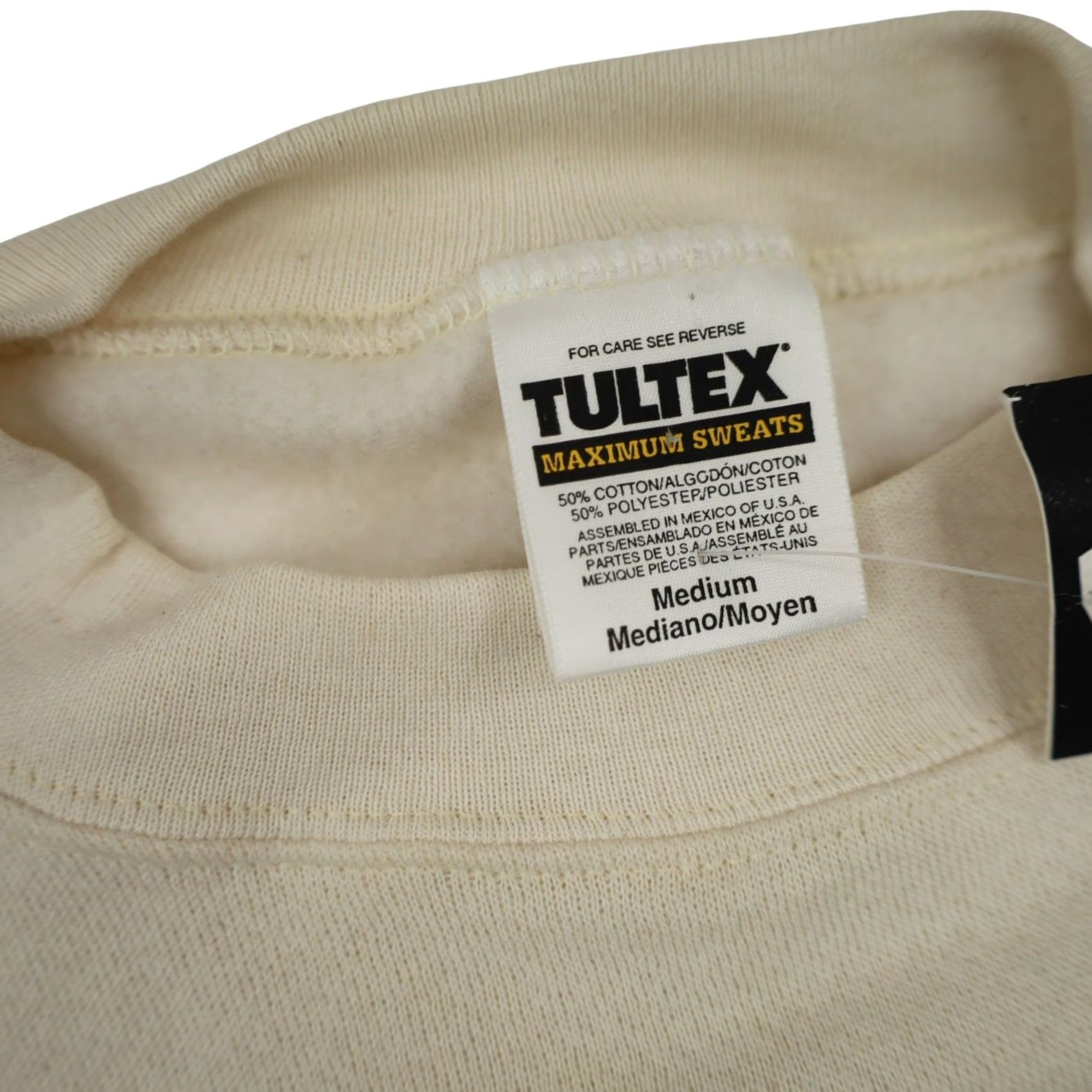 Vintage VINTAGE Seattle Sweatshirt Mens Medium Cream Spellout Graphic NWT Size US M / EU 48-50 / 2 - 6 Thumbnail