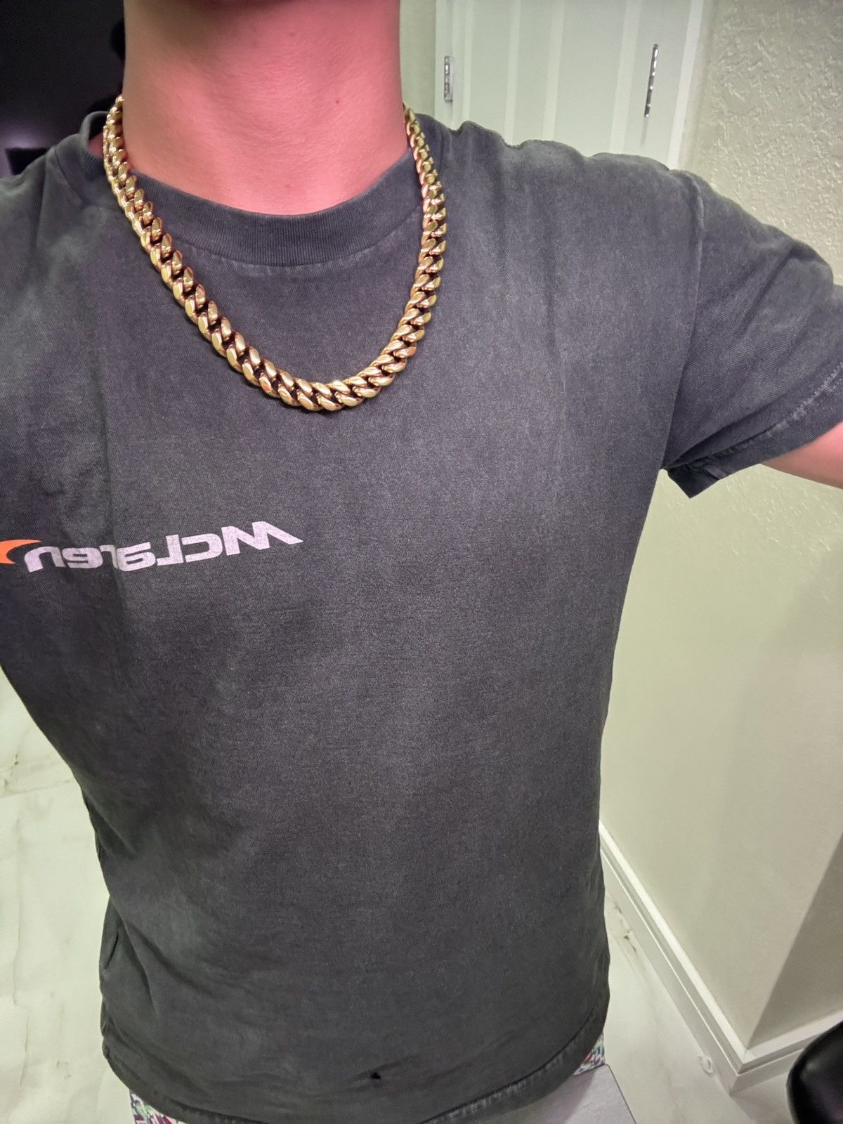 Other 22 inch gold plated chain, 8mm width, 100g weight #goldchain Size ONE SIZE - 1 Thumbnail