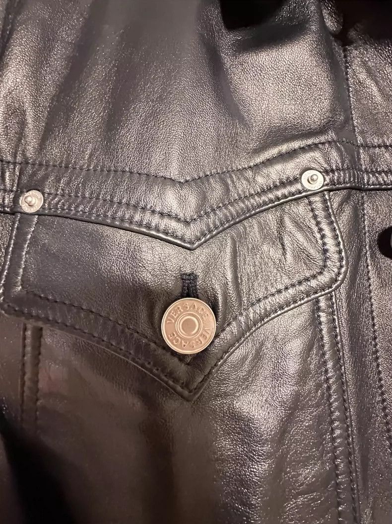 Versace Versace Men's sheepskin biker jacket Size US L / EU 52-54 / 3 - 4 Thumbnail