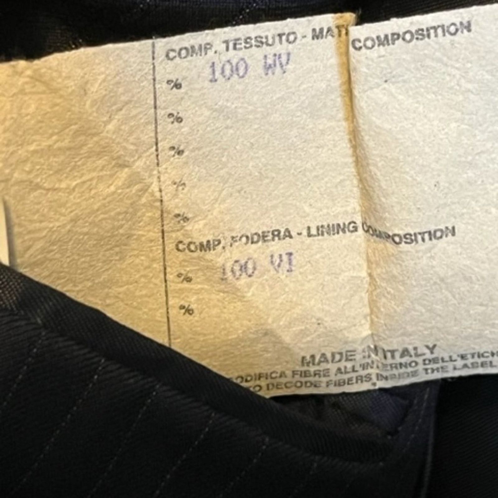 Angelo Nardelli Angelo Nardelli Jacket Men's 43/37 Blazer Pinstripe Black Size US S / EU 44-46 / 1 - 4 Thumbnail