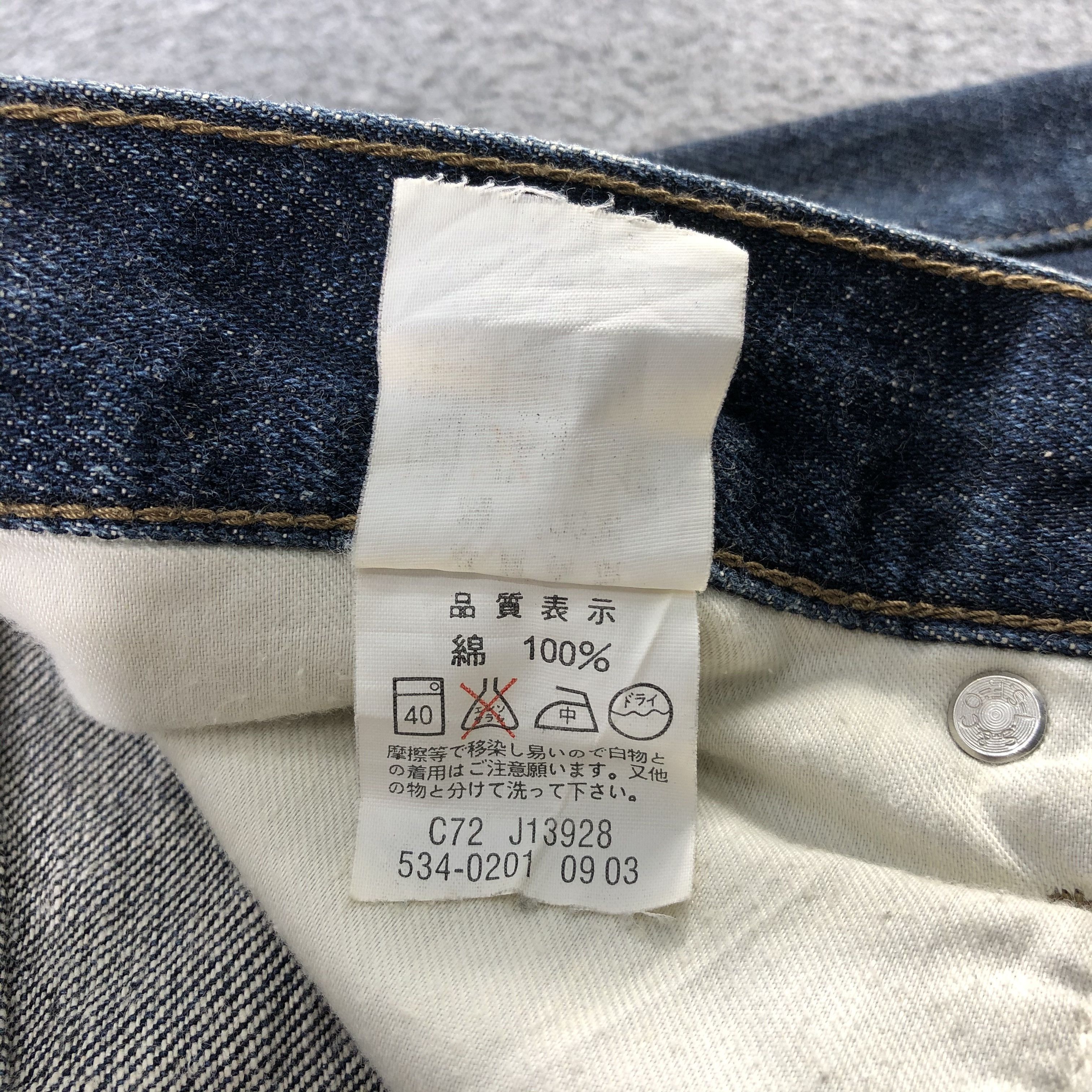 Levi's Vintage Levis Jeans Lot 534 Faded Blue Jeans-J1064 Size US 29 - 11 Thumbnail