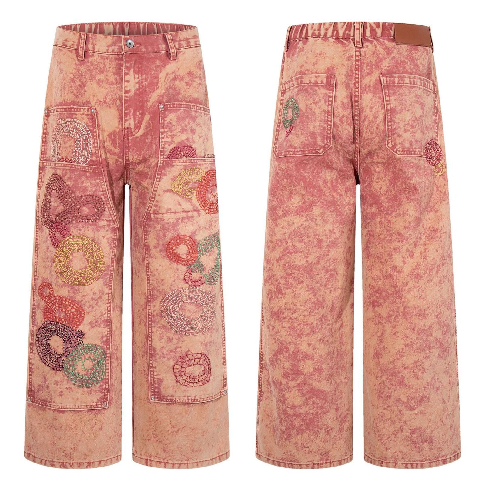 Jean High-End Casual Wide-Leg Denim Jeans Size US 32 / EU 48 - 5 Thumbnail