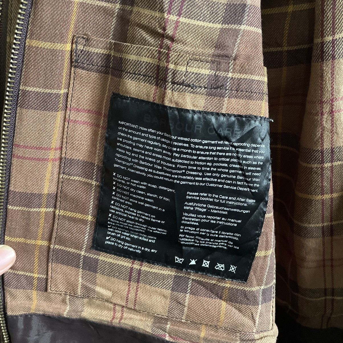 Barbour × Vintage Vintage Barbour Waxed Jacket Size US S / EU 44-46 / 1 - 6 Thumbnail
