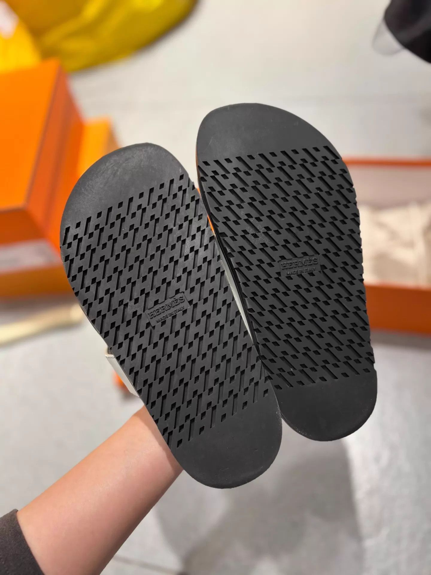 Hermes Hermes Panda Slides 99 new With Box Size 35 Leather Size US 4.5 / IT 34.5 - 3 Thumbnail