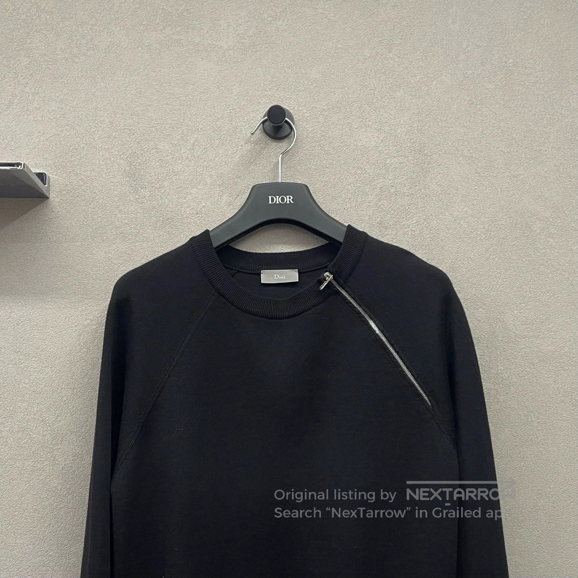 Dior black irregular zip hoodie from Dior. Size US S / EU 44-46 / 1 - 4 Thumbnail