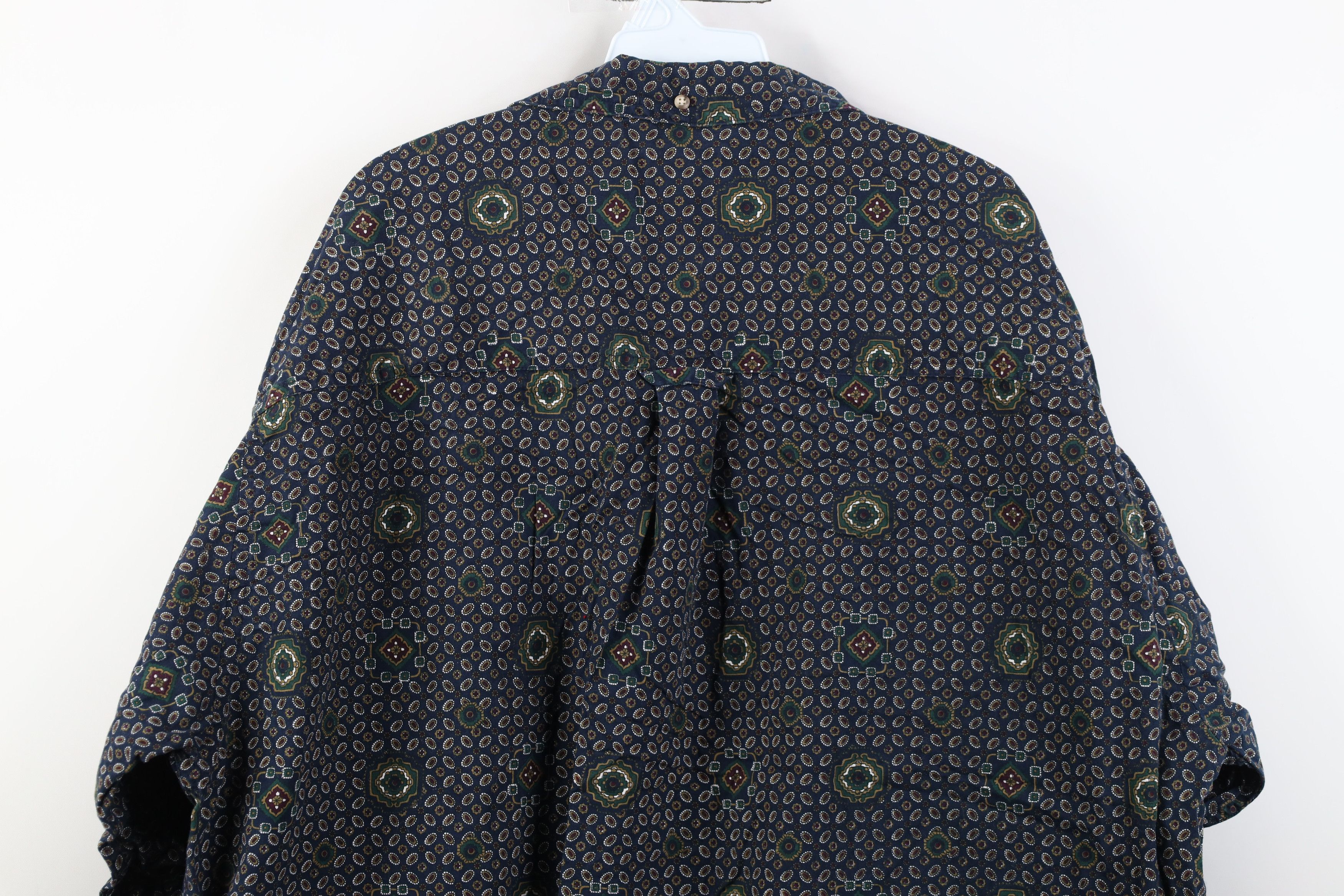Vintage Vintage 90s Streetwear Paisley Poplin Button Down Shirt Size US XXL / EU 58 / 5 - 10 Thumbnail