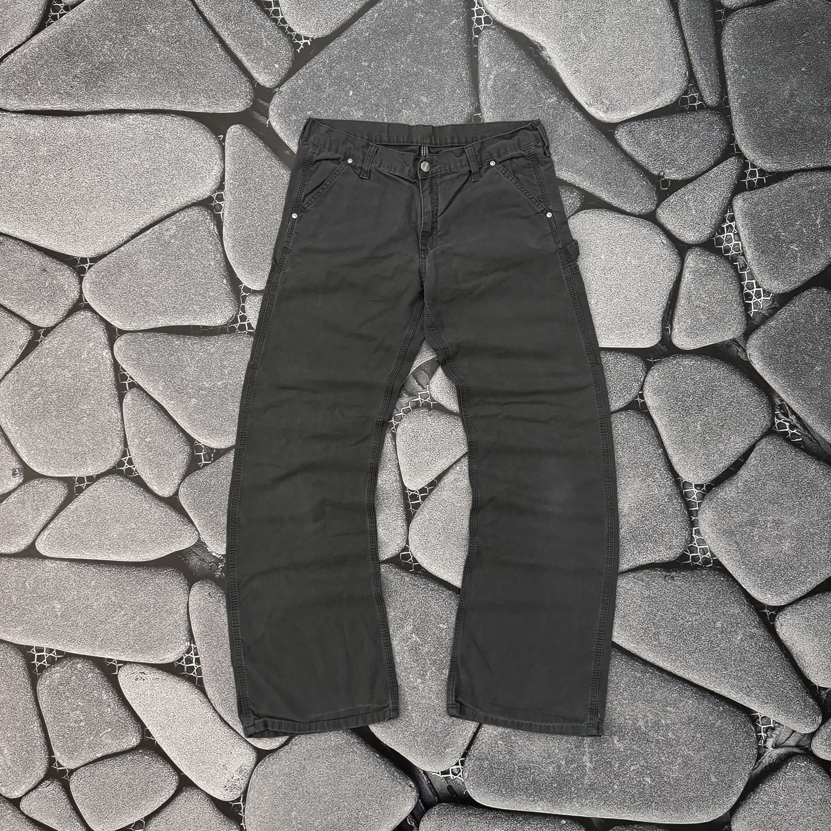 Carhartt CARHARTT WOMEN'S SINGLE KNEE PANT VINTAGE GREY DENIM JEANS Size US 29 - 2 Thumbnail