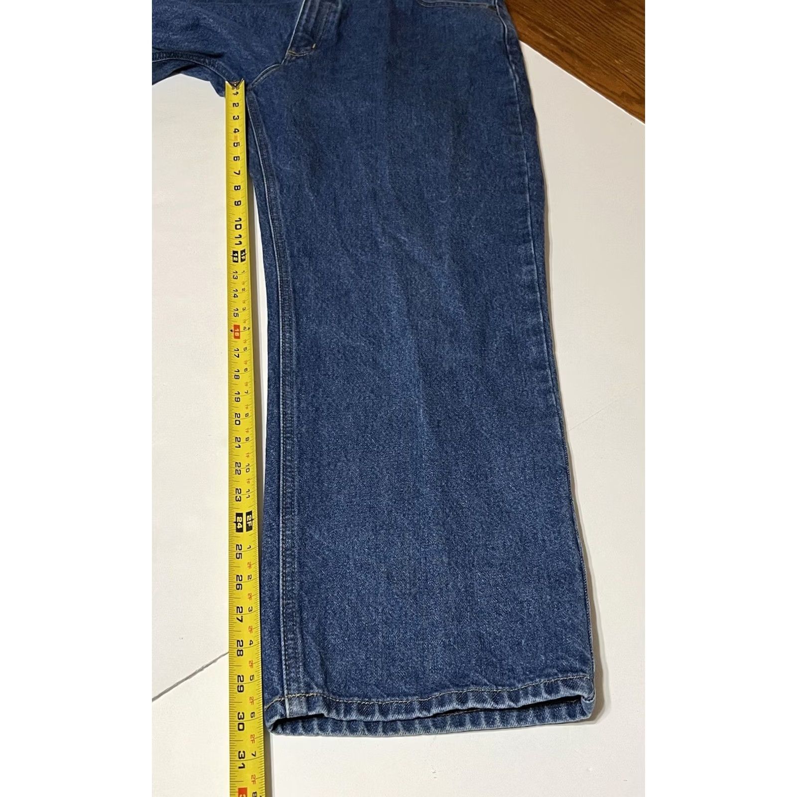 Carhartt Carhartt Jeans B160 DST Mens 42x30 Relaxed Fit Denim Blue Straight Work Pants Size US 42 / EU 58 - 6 Thumbnail