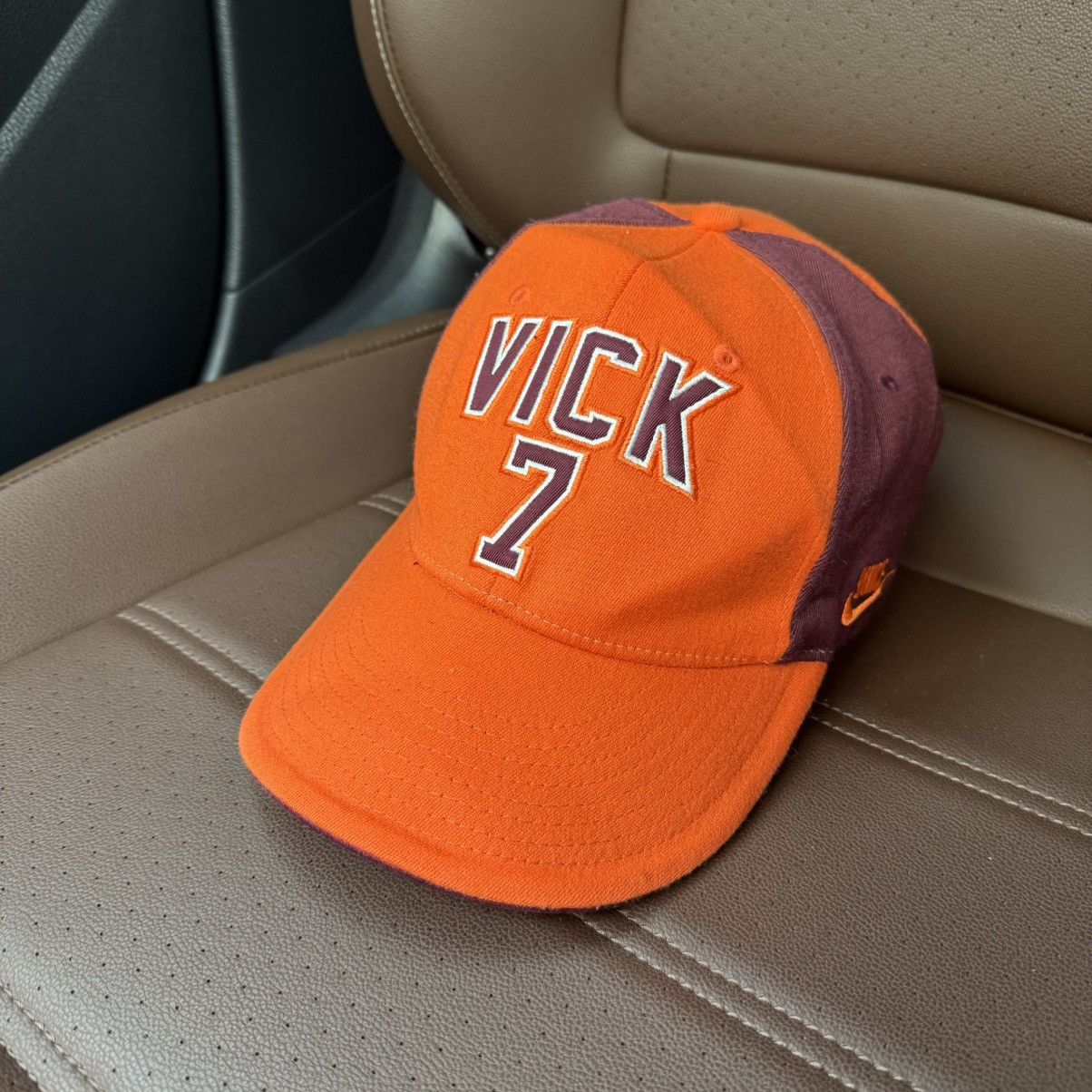 Nike × Vintage Vintage Nike Virginia Tech Hockies VICK 7 VT Cap Size ONE SIZE - 1 Thumbnail
