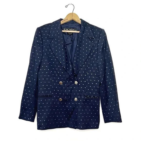 Escada Escada | Wool Star Blazer Size M / US 6-8 / IT 42-44 - 1 Thumbnail