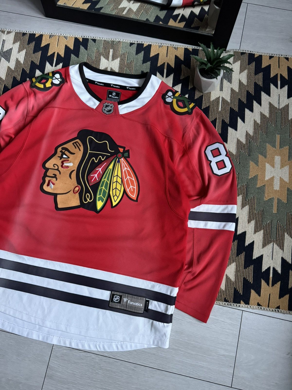 NFL Vintage NFL Chicago Blackhawks Patric Kane #88 Jersey Size US L / EU 52-54 / 3 - 4 Thumbnail